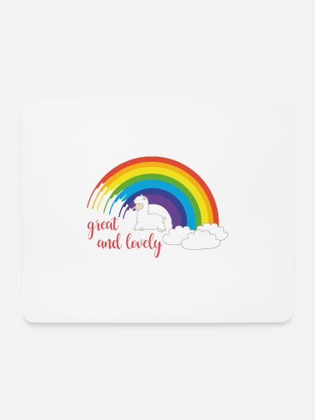 great and lovely - Mousepad (Querformat) - Weiß