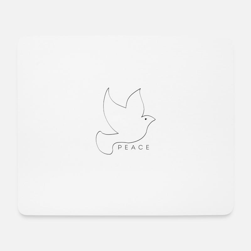 Frieden - Mousepad (Querformat) - Weiß