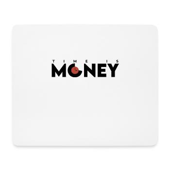 Zeit ist Geld - Mousepad (Querformat) - Weiß - Vorne