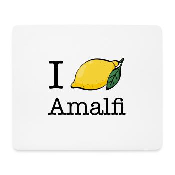 Côte amalfitaine - I Lemon Love Amalfi - Ti amo Italie - Tapis de souris (format paysage) - blanc - Devant