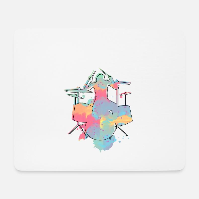 drummer - Mouse Pad (horizontal) - white