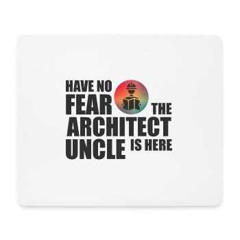 The architect Uncle - Mouse Pad (horizontal) - white - Front