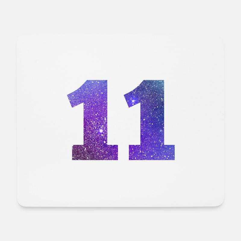 Galaxie Nummer 11 - Mousepad (Querformat) - Weiß