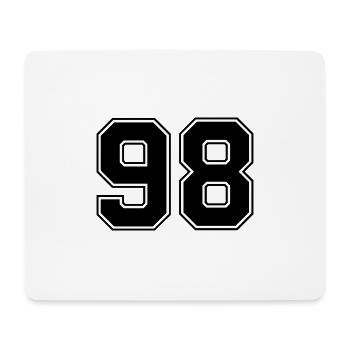 98 number jersey - Mouse Pad (horizontal) - white - Front