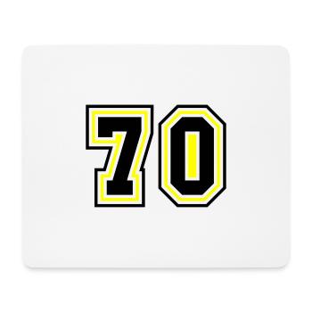 70 number symbol - Mouse Pad (horizontal) - white - Front