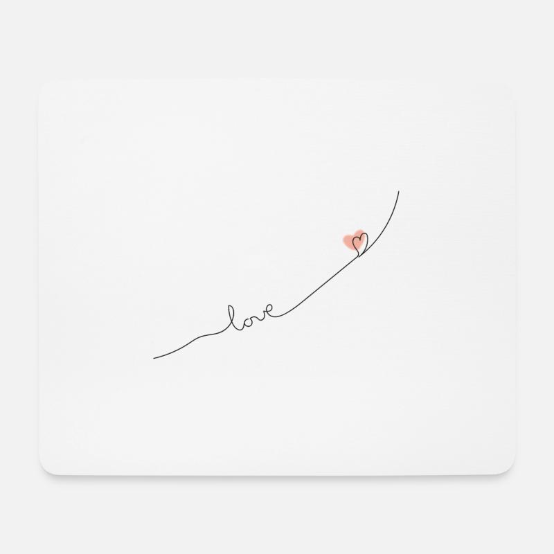 Love - Mouse Pad (horizontal) - white