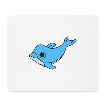 Süßer Delfin - Mousepad (Querformat) - Weiß - Vorne