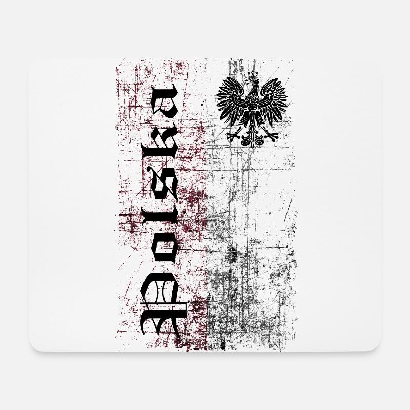 Polska - Mousepad (Querformat) - Weiß