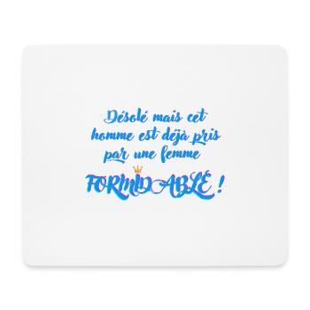 Un design qui va marquer vos concurrente, mesdames - Tapis de souris (format paysage) - blanc - Devant