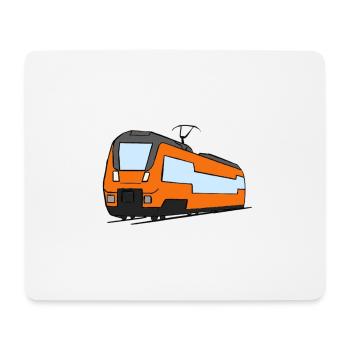 Regional train train locomotive railroad model railway - Mouse Pad (horizontal) - white - Front