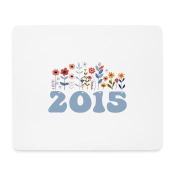 2015 Floral Pattern 2015 Floral Theme Flowers 2015 - Mouse Pad (horizontal) - white - Front
