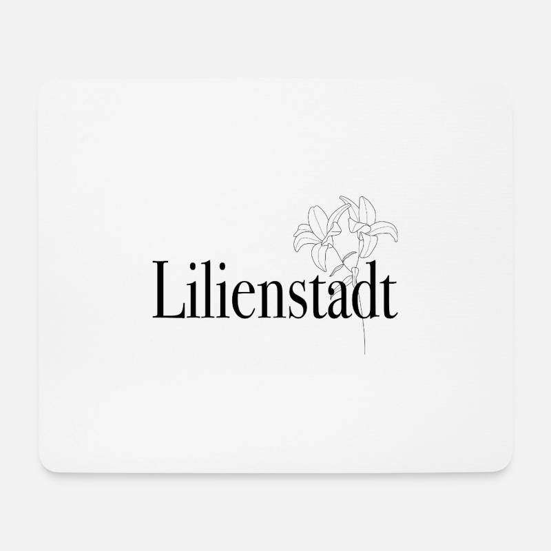 Lilienstadt - Mousepad (Querformat) - Weiß