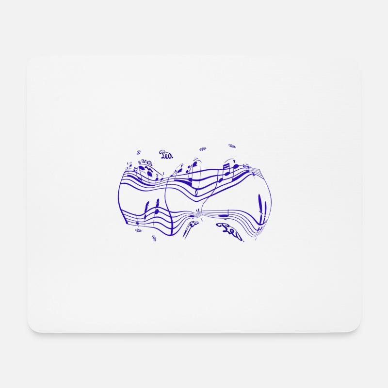 Notes Chopin - Mouse Pad (horizontal) - white