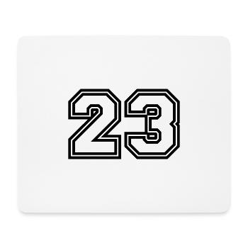 23 Number symbol - Mouse Pad (horizontal) - white - Front