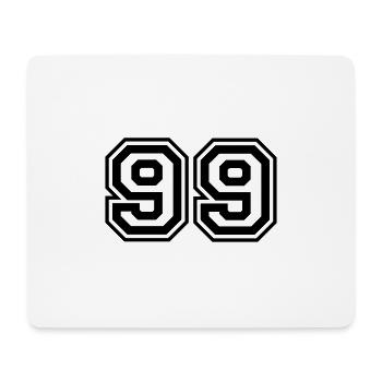 99 Number number - Mouse Pad (horizontal) - white - Front