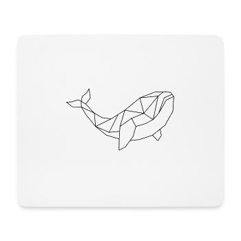Wal Geometrisch - Tapis de souris (format paysage) - blanc - Devant
