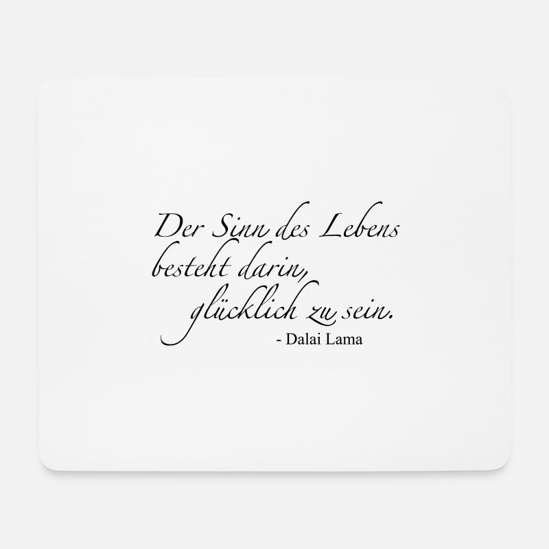 Dalai Lama - Mousepad (Querformat) - Weiß