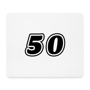 50 number symbol - Mouse Pad (horizontal) - white - Front