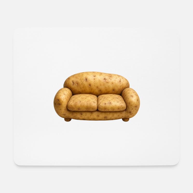 COUCH POTATO - Mousepad (Querformat) - Weiß