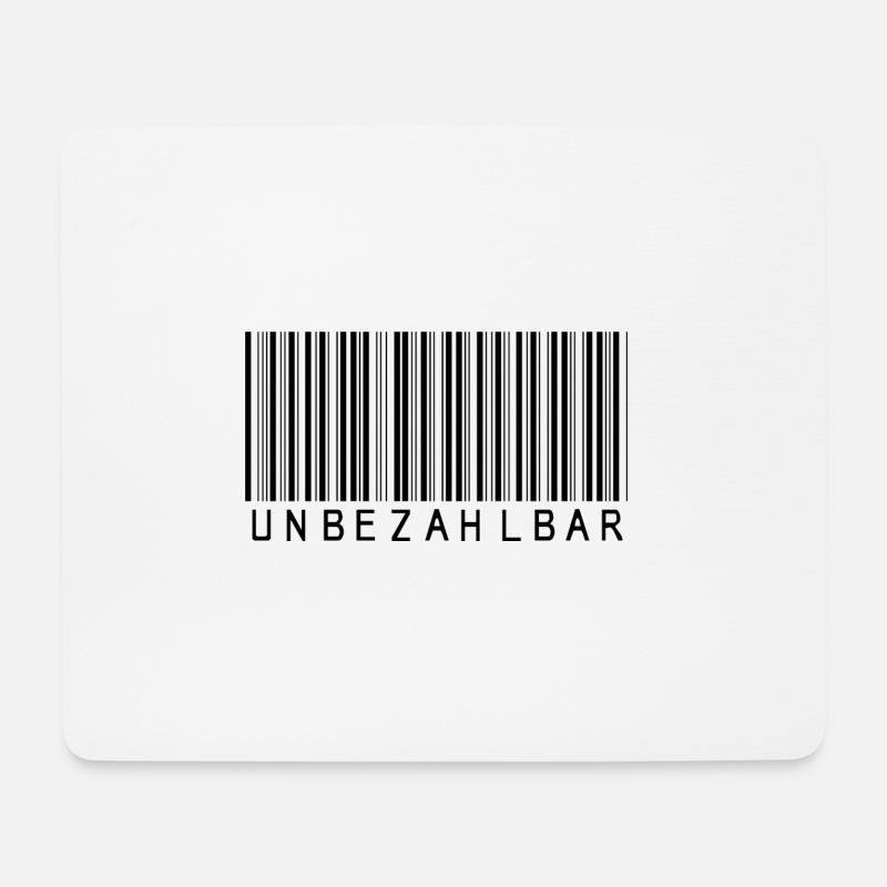 Unbezahlbar - Mousepad (Querformat) - Weiß