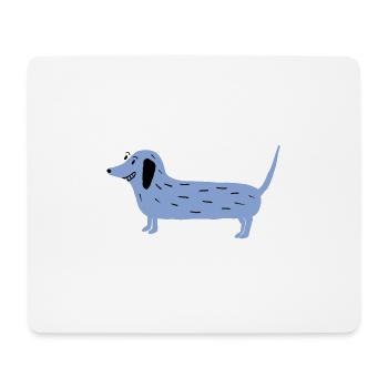 mimifaktur Dackel - Mousepad (Querformat) - Weiß - Vorne