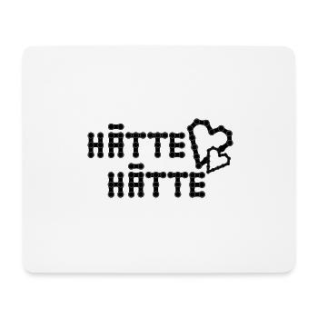 Hätte hätte Fahrrad Kette - Mousepad (Querformat) - Weiß - Vorne