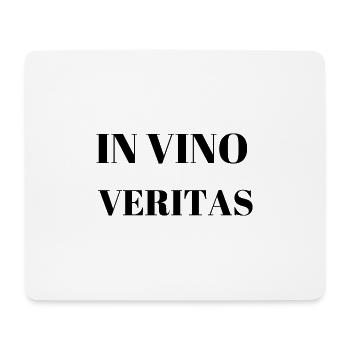 In Vino Veritas – Classic Latin Phrase About Wine - Mouse Pad (horizontal) - white - Front