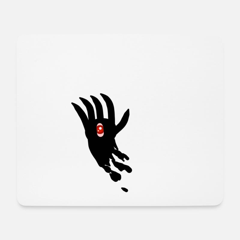 Cool hand with eye - Mouse Pad (horizontal) - white