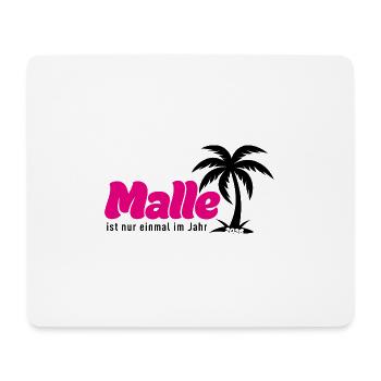Malle ist nur einmal im Jahr 2026 - pink - Mousepad (Querformat) - Weiß - Vorne