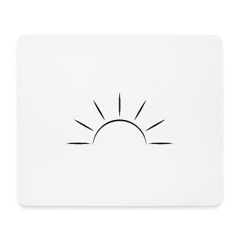 Sunrise black - Minimal Design - Mouse Pad (horizontal) - white - Front