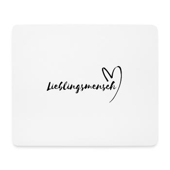 Favorite person Friendship Love - Mouse Pad (horizontal) - white - Front