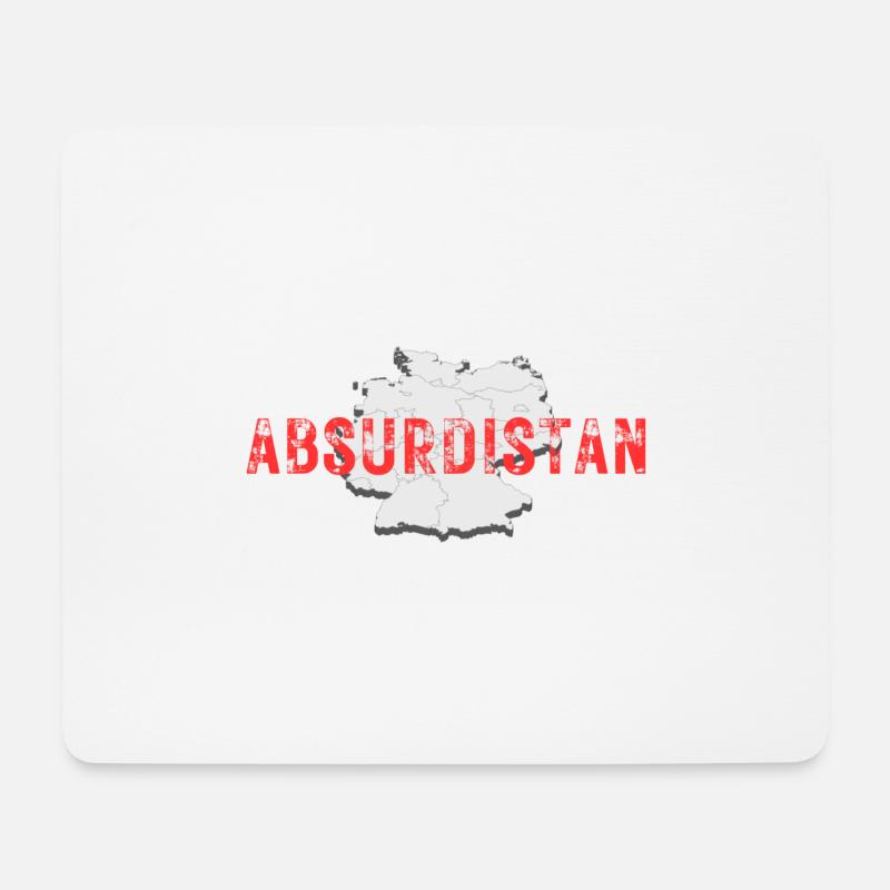 Absurdistan - Mousepad (Querformat) - Weiß