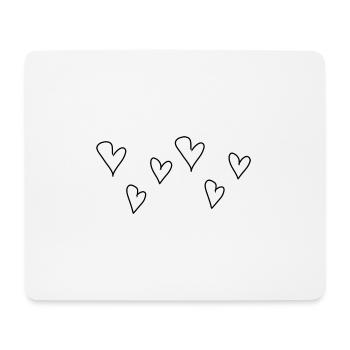 Herzen Liebe symbol Muster Herz - Mousepad (Querformat) - Weiß - Vorne