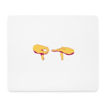 pété gang jaune - Tapis de souris (format paysage) - blanc - Devant