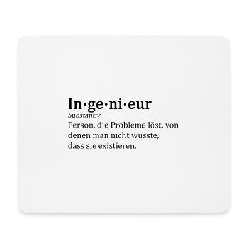 Definition: Ingenieur - Mousepad (Querformat) - Weiß - Vorne