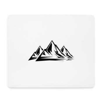 Icône de symbole des montagnes - Tapis de souris (format paysage) - blanc - Devant