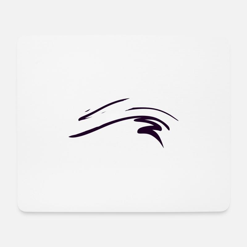 welle wellen linie linien strich - Mousepad (Querformat) - Weiß