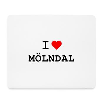 Ich liebe Mölndal - I love Mölndal - Mouse Pad (horizontal) - white - Front