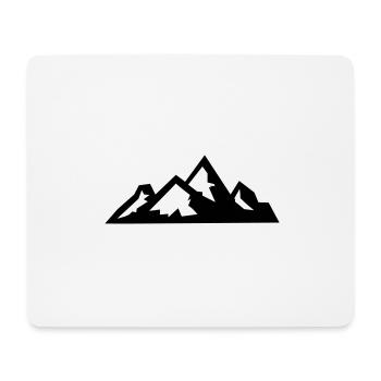Berge Berg Gebirge 08 - Mousepad (Querformat) - Weiß - Vorne