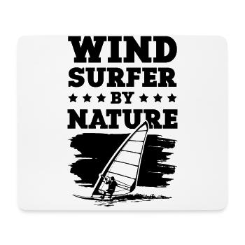 windsurfer windsurfing cooler spruch - Mousepad (Querformat) - Weiß - Vorne