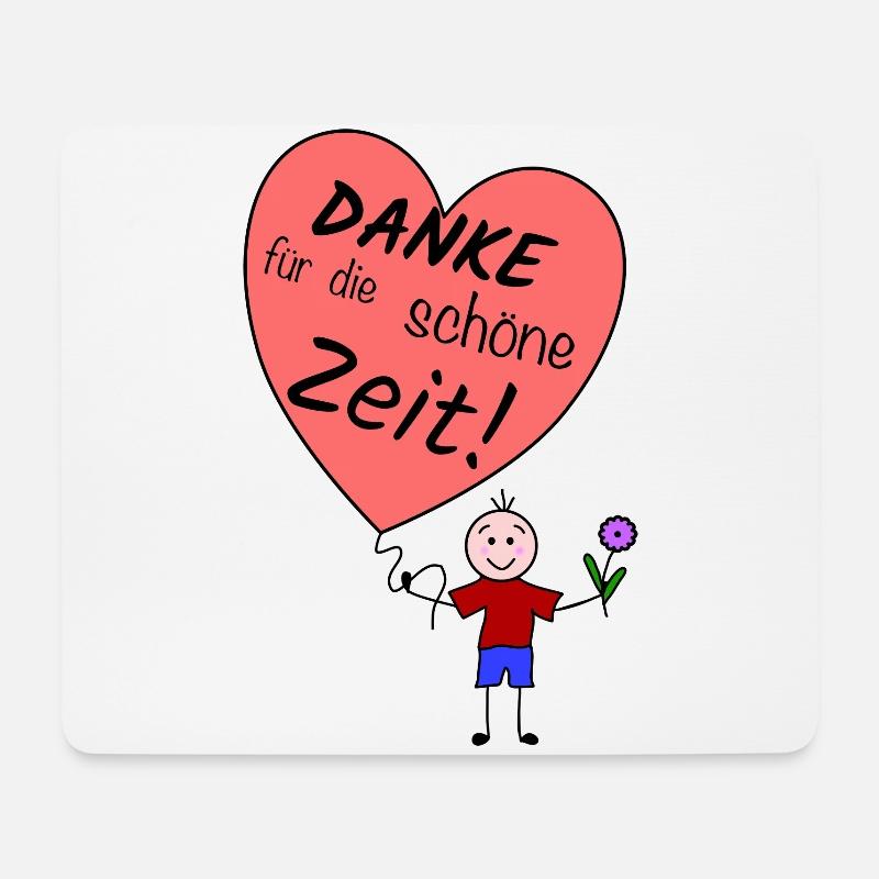 Danke für die schöne Zeit ! - Mousepad (Querformat) - Weiß
