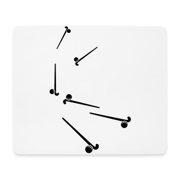 Field Hockey icon icon - Mouse Pad (horizontal) - white - Front