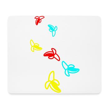 Banane Icon - Mousepad (Querformat) - Weiß - Vorne