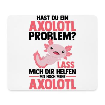 Axolotl - Mousepad (Querformat) - Weiß - Vorne