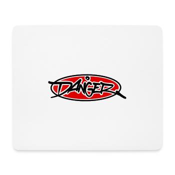 Danger! - Tapis de souris (format paysage) - blanc - Devant