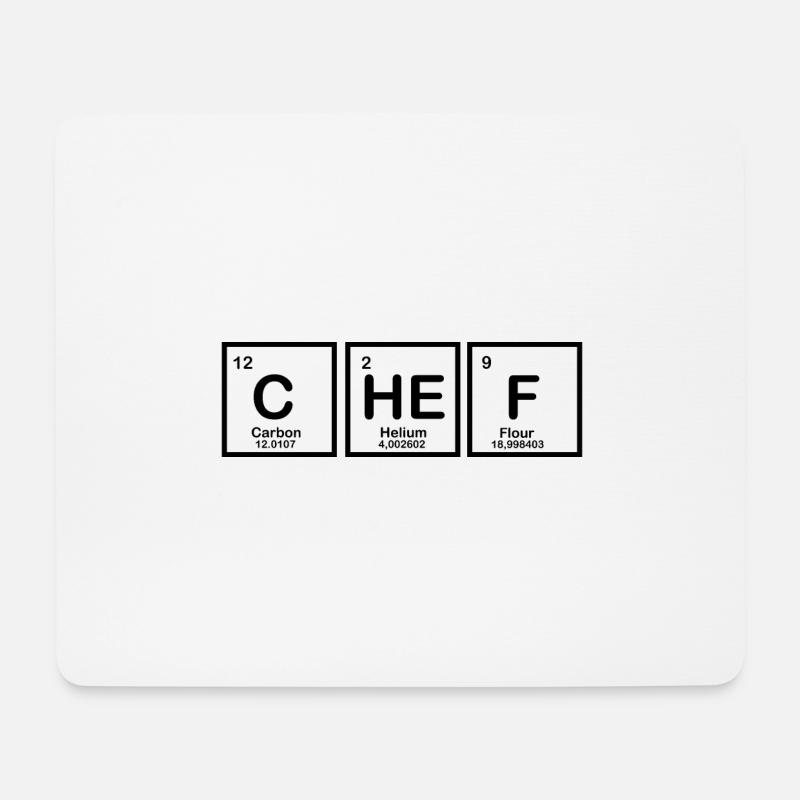 CHeF - Periodensystem - Mousepad (Querformat) - Weiß