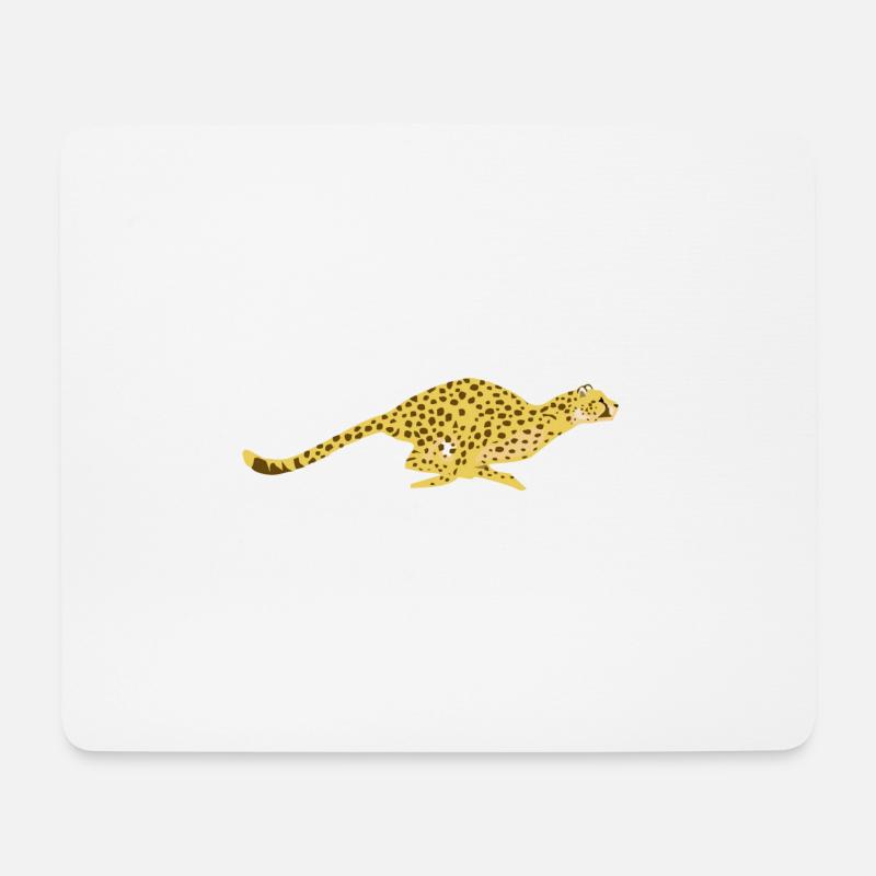 Gepard - Mousepad (Querformat) - Weiß