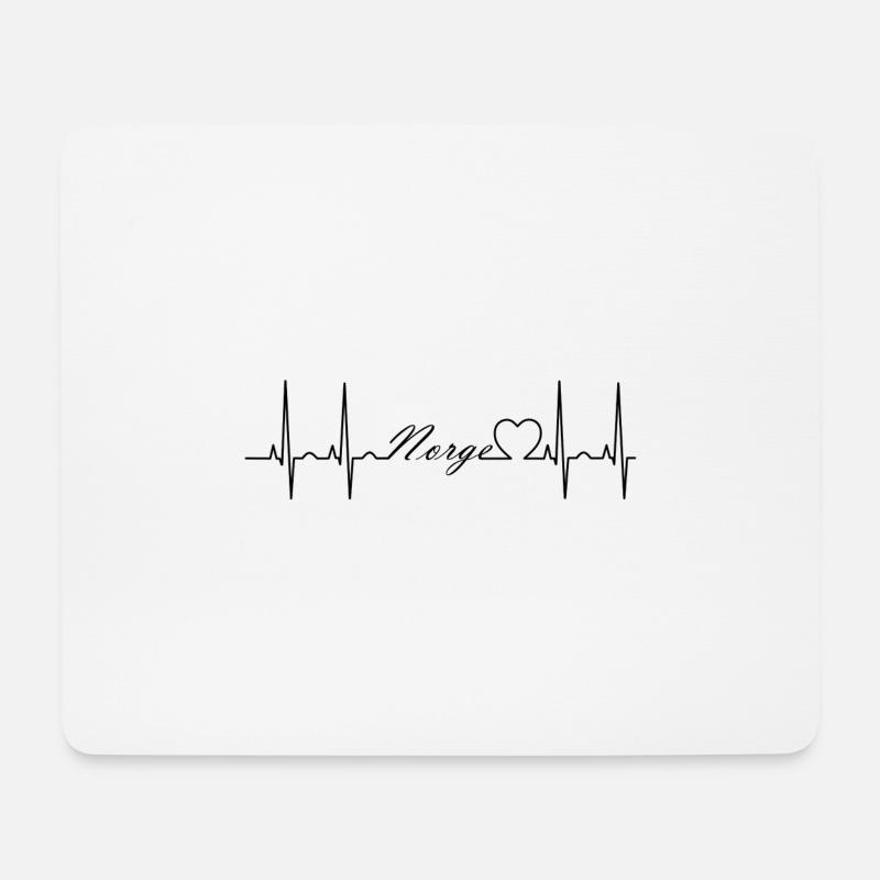 Norge - Mouse Pad (horizontal) - white