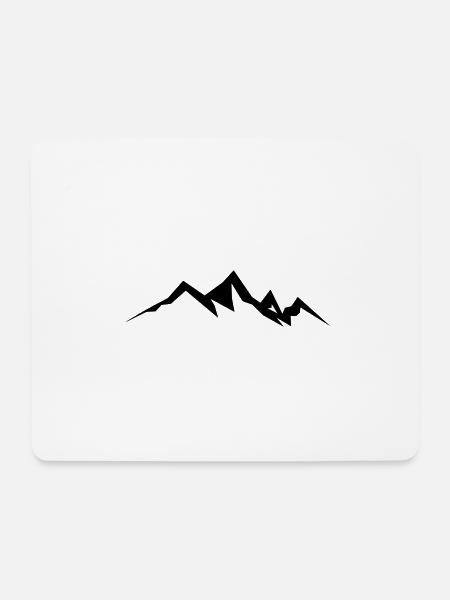 Berge Berg Gebirge 19 - Mousepad (Querformat) - Weiß