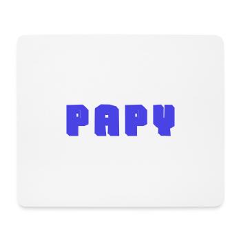 PAPY. FÊTE DES PÈRES. BONNE FÊTE PAPY. JE T'AIME. - Tapis de souris (format paysage) - blanc - Devant